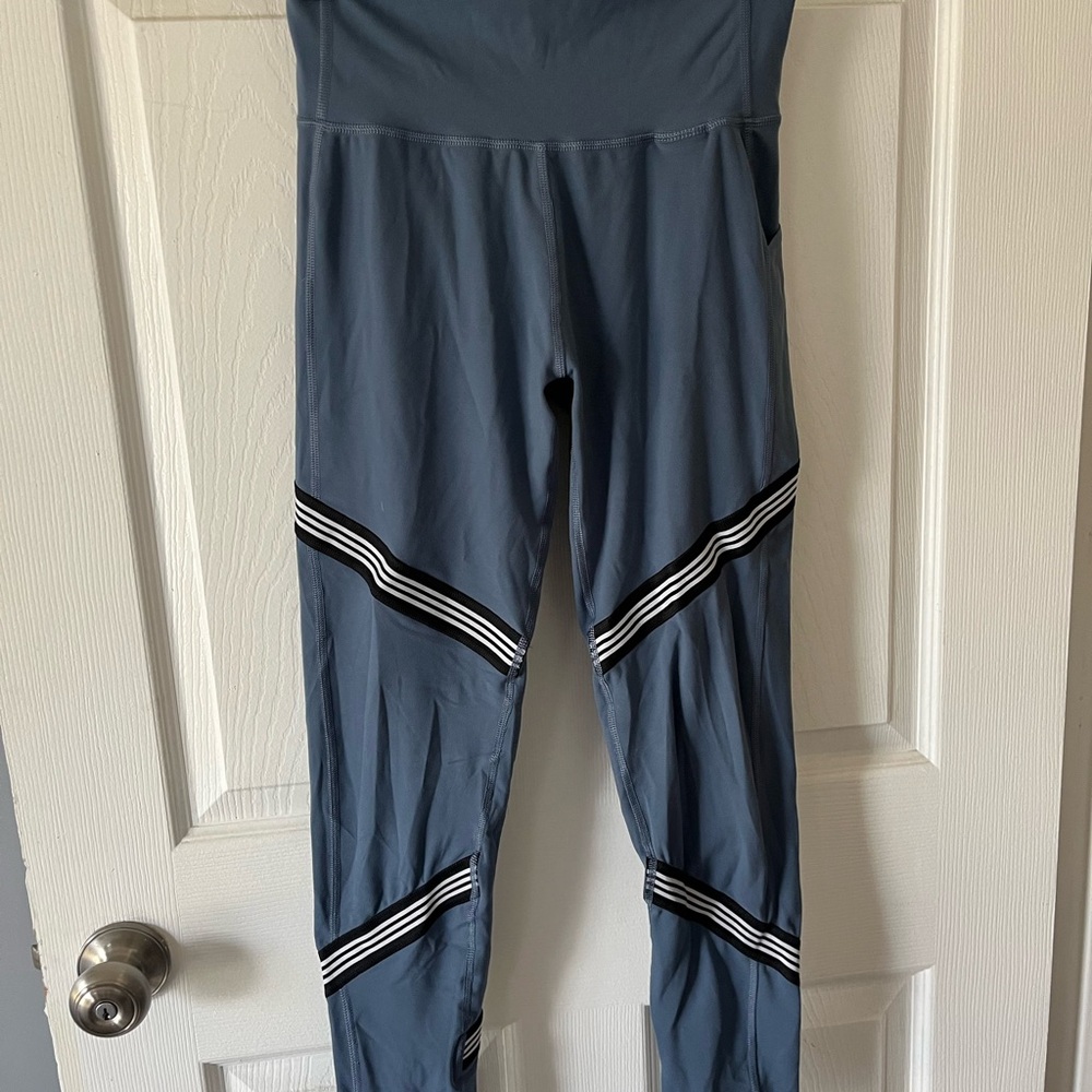 Adidas High-Rise Blue Leggings